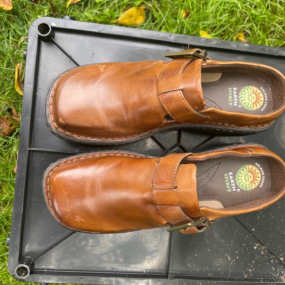 Clogs Brown Leather almost new - Picture 4 of 8